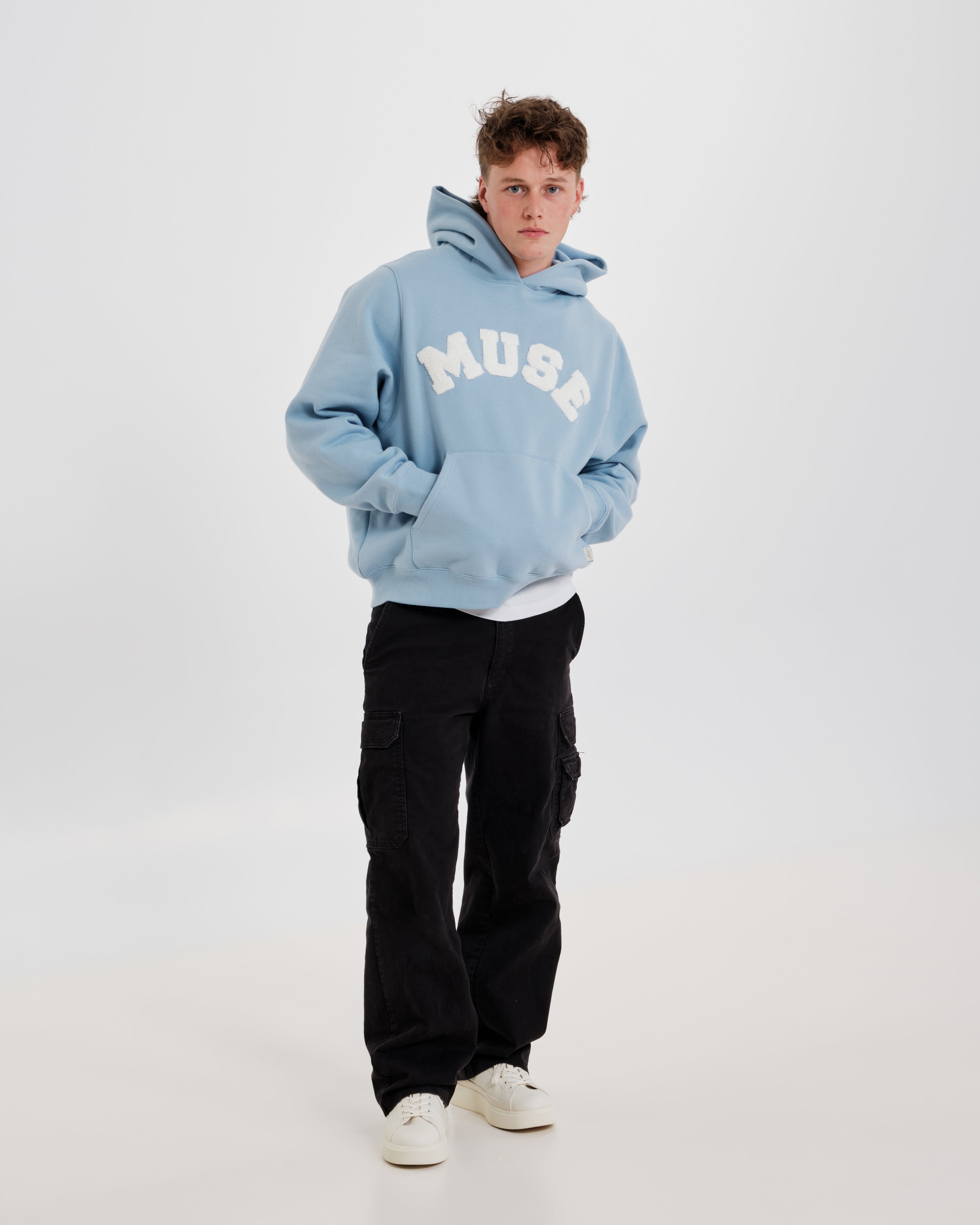 Chenille Hoodie - White main image 1