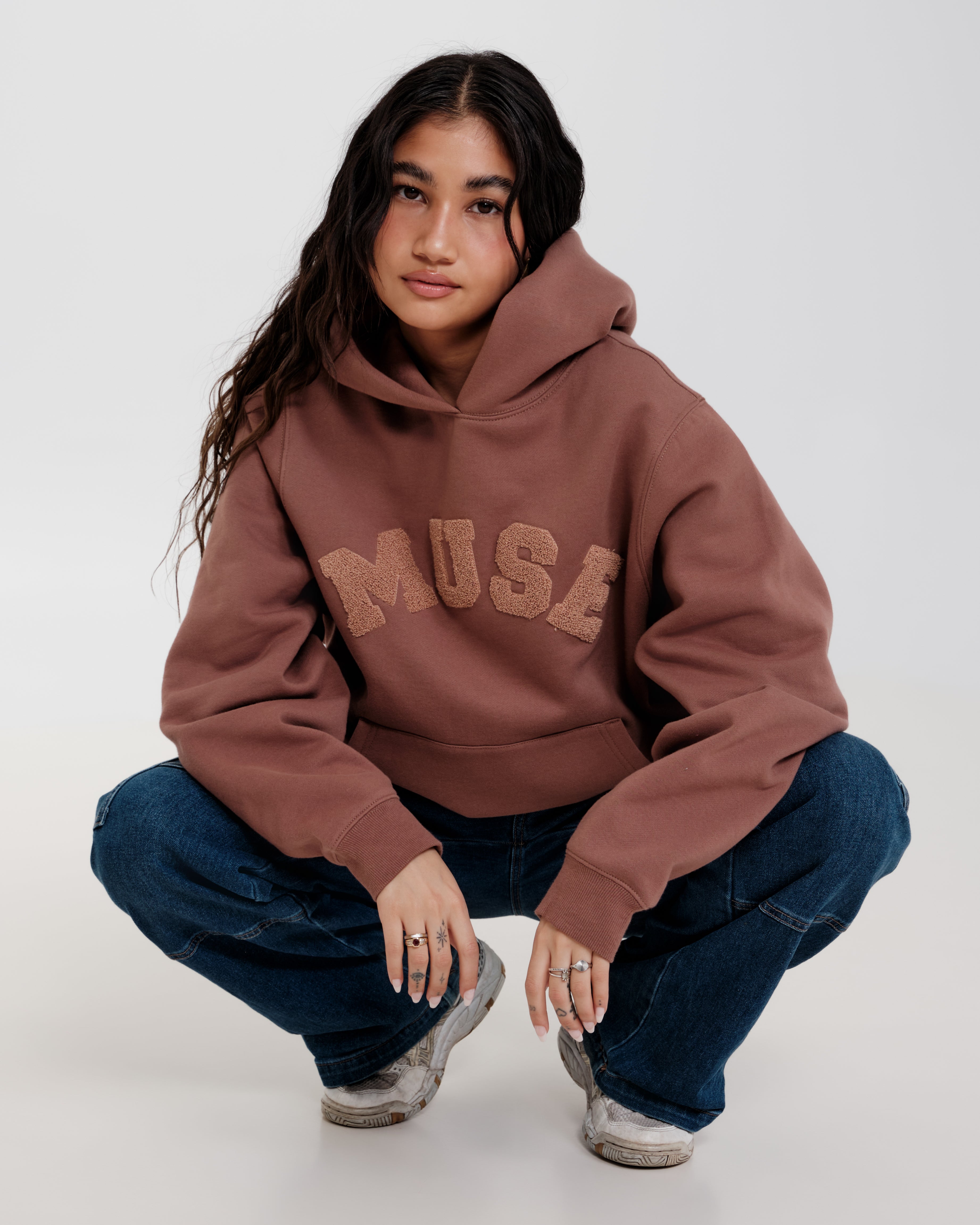 Heavyweight Chenille Hoodie - Choco Mousse