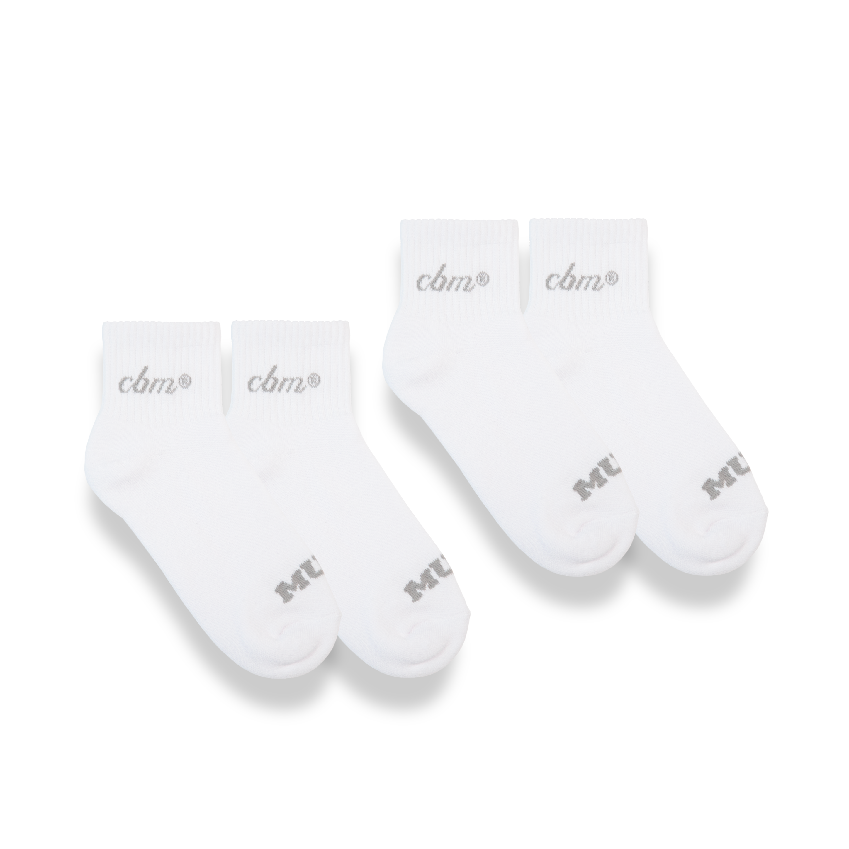 Crew socks 3" - White Pack (2)