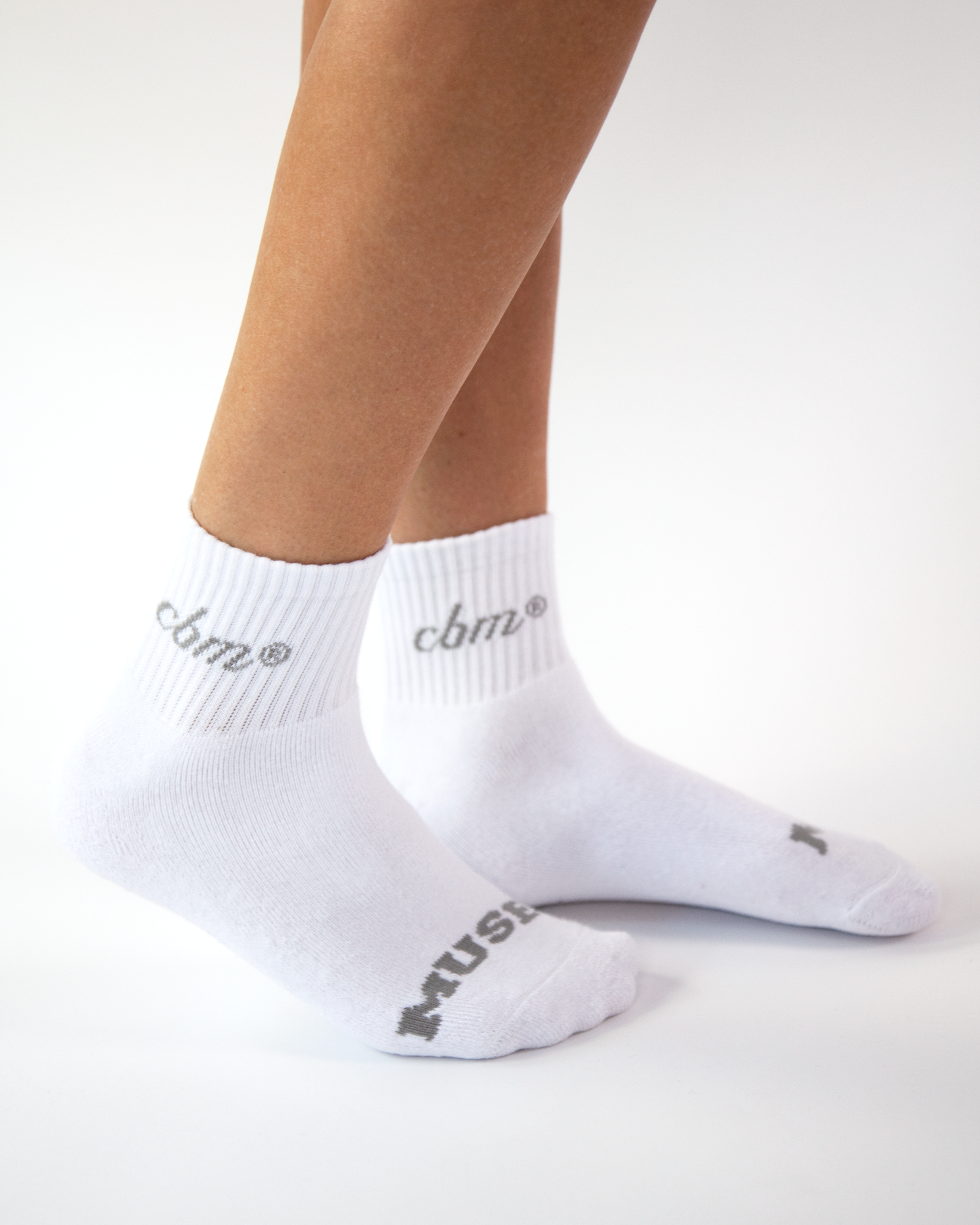 Crew socks 3" - White
