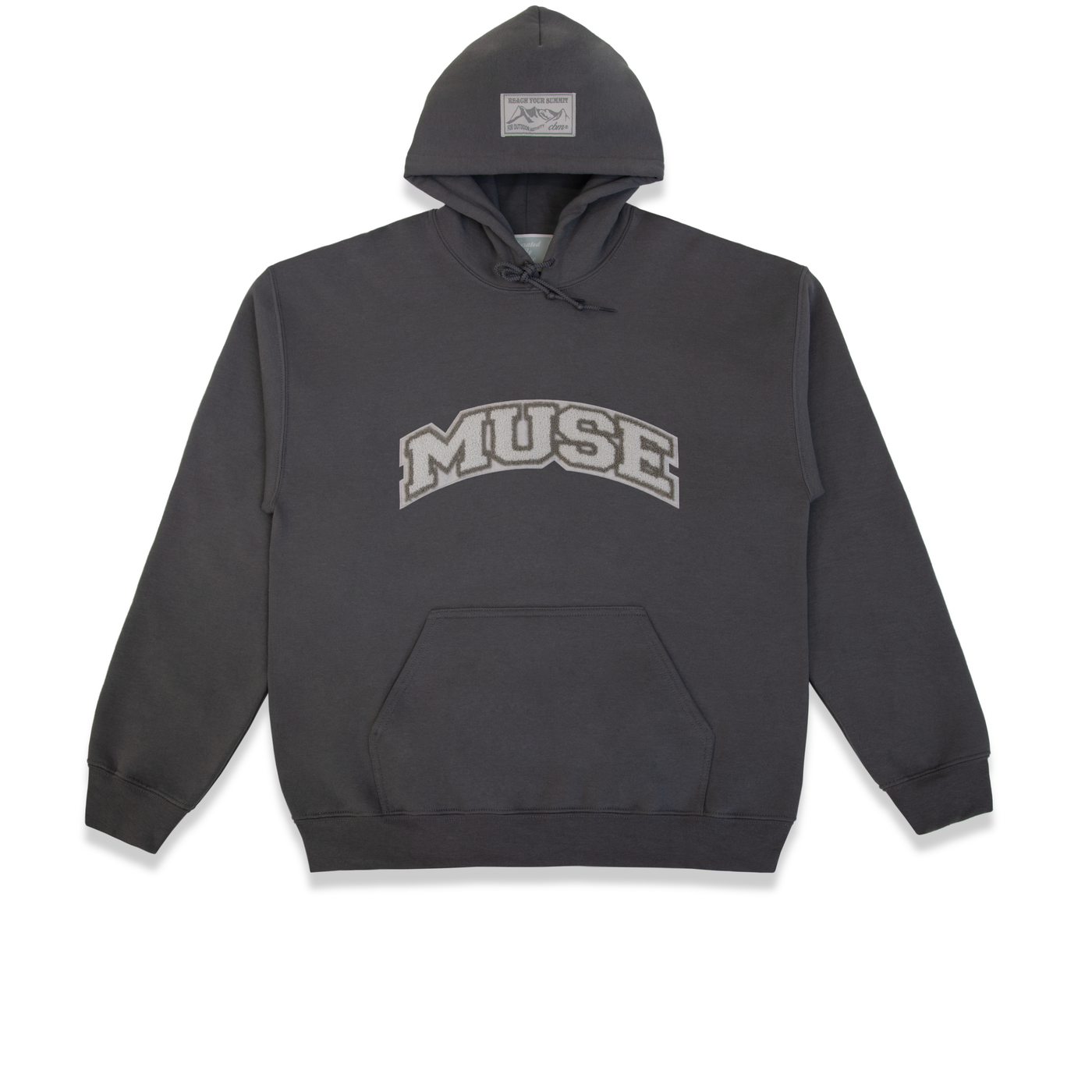 OG Chenille Charcoal Hoodie Macadamia